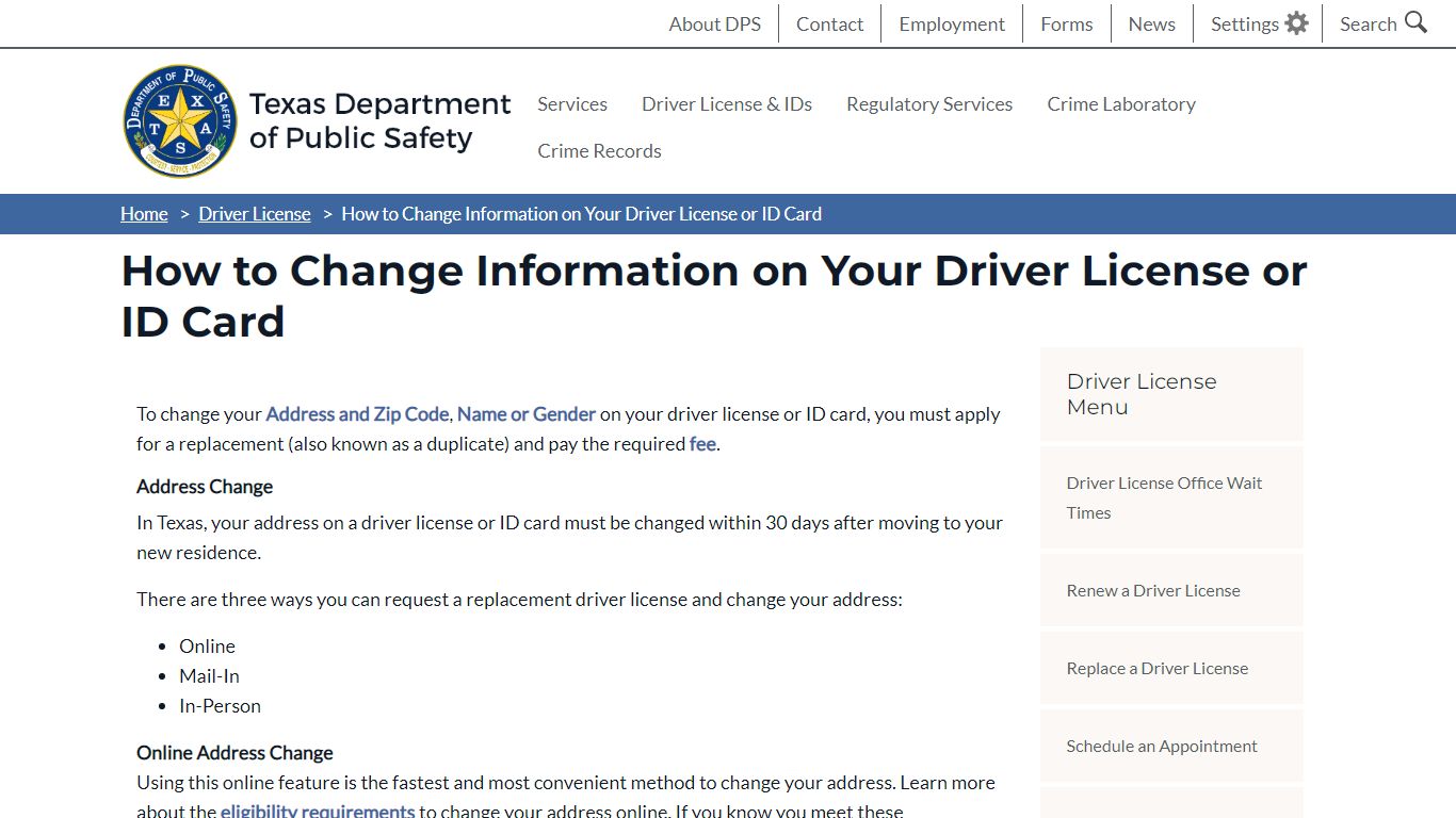 How to Change Information on Your Driver License or ID Card