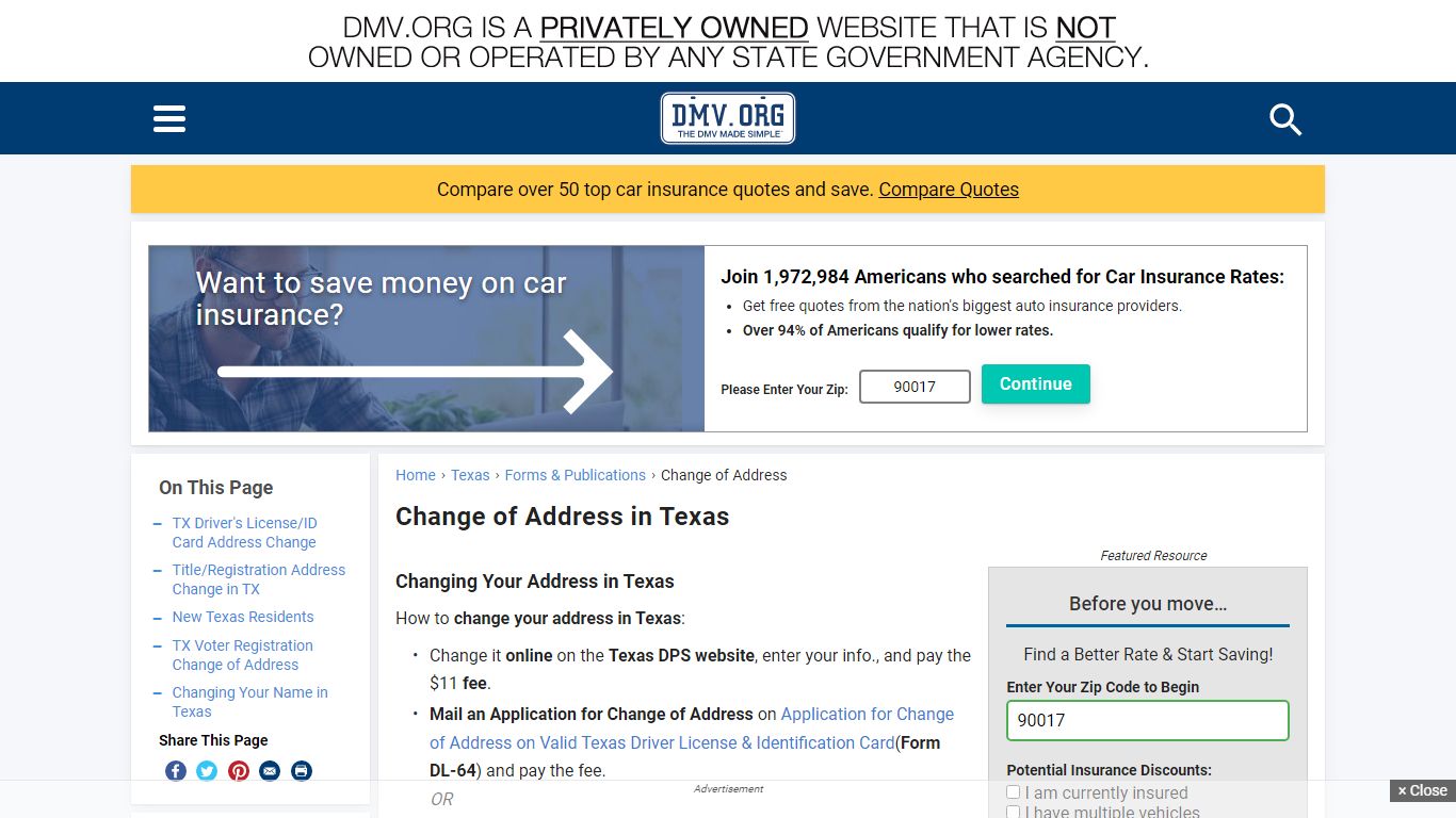 How to Change Your Address With Texas DPS & DMV | DMV.ORG